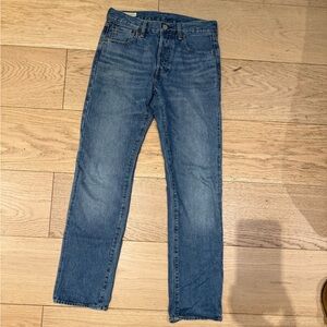 Levi's 501 Men's Straight Jeans in Deep Blue